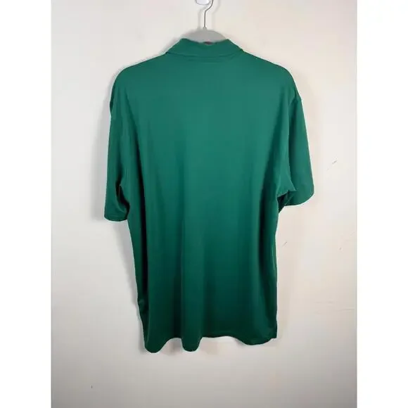 Masters Tech Polo Shirt Green Performance Golf Stretch Augusta Large - Picture 3 of 5